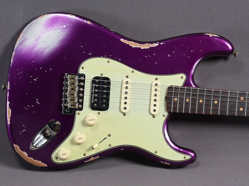 Fender Custom Shop Stratocaster 1963 HSS Heavy Relic Purple Metallic
