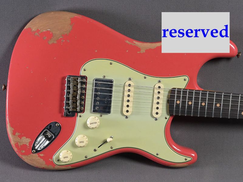 Fender Custom Shop Stratocaster 1962 HSS Heavy Relic Fiesta Red