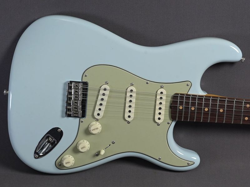 Fender Custom Shop Stratocaster 1959 Vintage Custom Hardtail Time Capsule, Faded Aged Sonic Blue