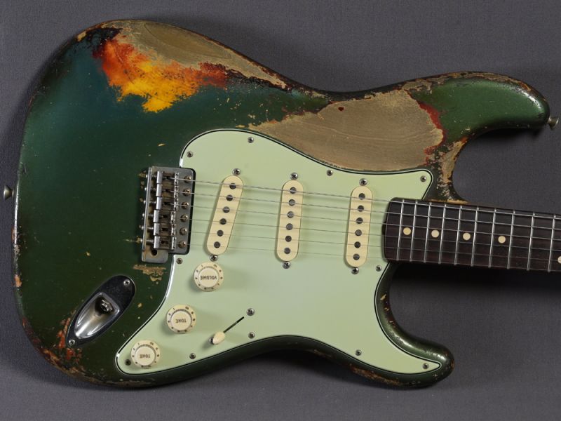 Fender Custom Shop Stratocaster 1961 Relic MB Dale Wilson Sherwood Green over 3-TS